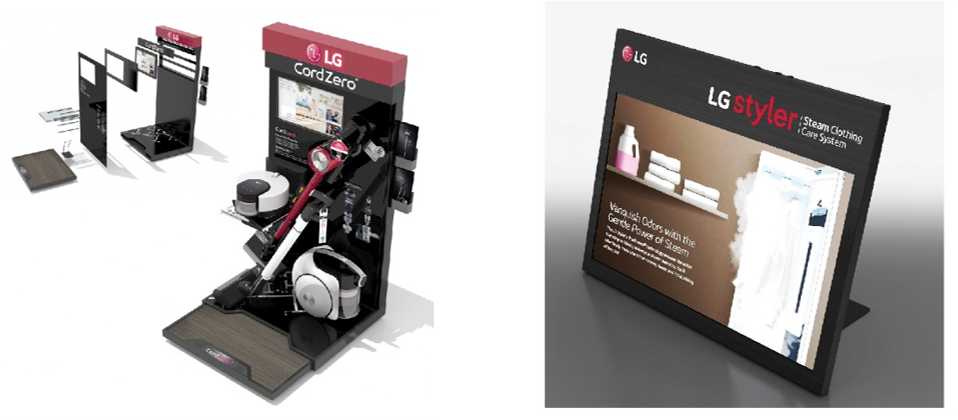 2018/09 - LG 스타일러 거치형 LCD POP ,LG 글로벌 청소기 RACK
